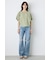 【WEB限定】AZUL DENIM ダメージストレートデニム ロング丈