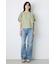 【WEB限定】AZUL DENIM ダメージストレートデニム ロング丈