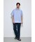 フェイクレーヤードストライプシャツ