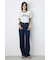 AZUL DENIM ハイウエストワイドデニム