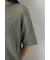 畔編み半袖ニットトップス