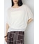 ドレープクロップドTシャツ