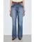 AZUL DENIM センタープレスフレアデニム