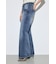 AZUL DENIM センタープレスフレアデニム