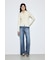 AZUL DENIM センタープレスフレアデニム