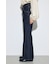 AZUL DENIM センタープレスフレアデニム