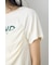 フロントギャザーカラーロゴTシャツ