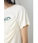 フロントギャザーカラーロゴTシャツ