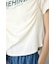 フロントギャザーカラーロゴTシャツ