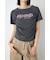 フロントギャザーカラーロゴTシャツ