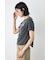 フロントギャザーカラーロゴTシャツ