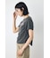 フロントギャザーカラーロゴTシャツ