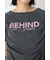 フロントギャザーカラーロゴTシャツ