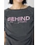 フロントギャザーカラーロゴTシャツ