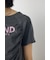 フロントギャザーカラーロゴTシャツ