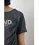 フロントギャザーカラーロゴTシャツ