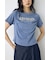 フロントギャザーカラーロゴTシャツ