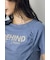 フロントギャザーカラーロゴTシャツ