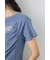 フロントギャザーカラーロゴTシャツ