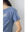 フロントギャザーカラーロゴTシャツ