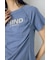 フロントギャザーカラーロゴTシャツ