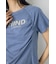 フロントギャザーカラーロゴTシャツ