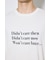 引き揃え天竺Didn't care Tシャツ