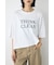 ドロップショルダーロゴ5分袖Tシャツ
