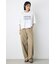ドロップショルダーロゴ5分袖Tシャツ