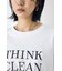 ドロップショルダーロゴ5分袖Tシャツ