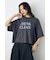 ドロップショルダーロゴ5分袖Tシャツ
