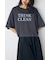 ドロップショルダーロゴ5分袖Tシャツ