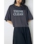 ドロップショルダーロゴ5分袖Tシャツ