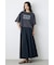 ドロップショルダーロゴ5分袖Tシャツ