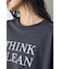 ドロップショルダーロゴ5分袖Tシャツ