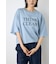 ドロップショルダーロゴ5分袖Tシャツ