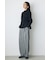 ストライプワンタックバレルワイドパンツ