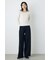 格上げニットワイドパンツ