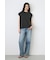 AZUL DENIM ハイウエストワイドデニム