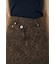 AZUL DENIM レオパードクロスミニスカート