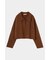 OPEN COLLAR WOOL SHORT ニット