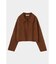 OPEN COLLAR WOOL SHORT ニット