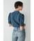 CUT OFF H／S FRILL DENIM ブラウス