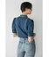 CUT OFF H／S FRILL DENIM ブラウス