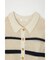 STRIPED CROCHET シャツ