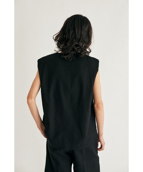 【be with M】 Misayoジャンベスト　ブラック M_】FOR LAYERED ベスト｜マウジーの通販｜&mall（アンドモール