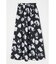 FLOWER PRINT WRAP スカート