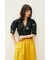 【M_】GATHER DETAIL SHORT ブラウス