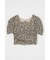 PUFF SLEEVE GATHERED トップス
