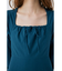 OPEN NECK TUCK DRESS